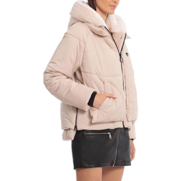 AVEC LES FILLES Womens Cold Weather Warm Puffer Jacket Size L - Picture 3 of 9